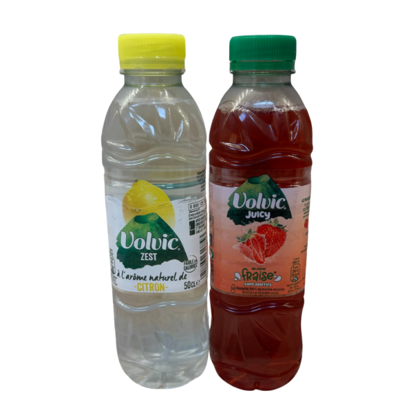 Eaux Volvic Aromatisées - Parfum Citron et Parfum Fraise Boulangerie Au Four à Bois Seloncourt